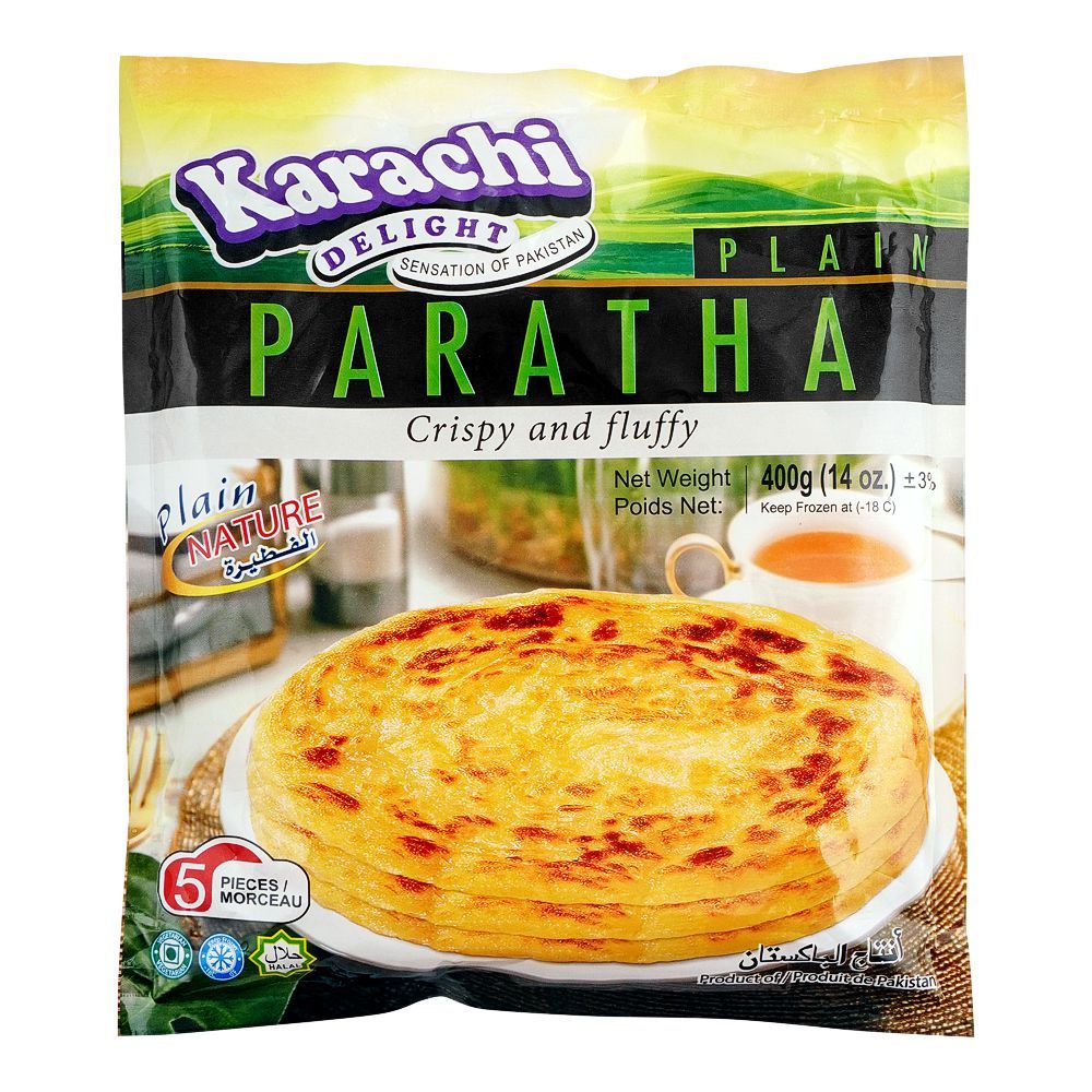 Karachi Delight Plain Paratha 5`s 400gm - Main Image