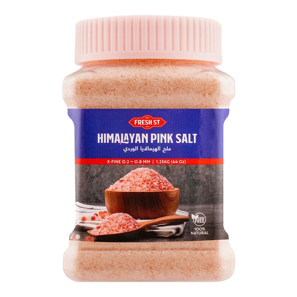 Fresh Street Himalayan Pink Salt, 1.25 KG Jar - Main Image