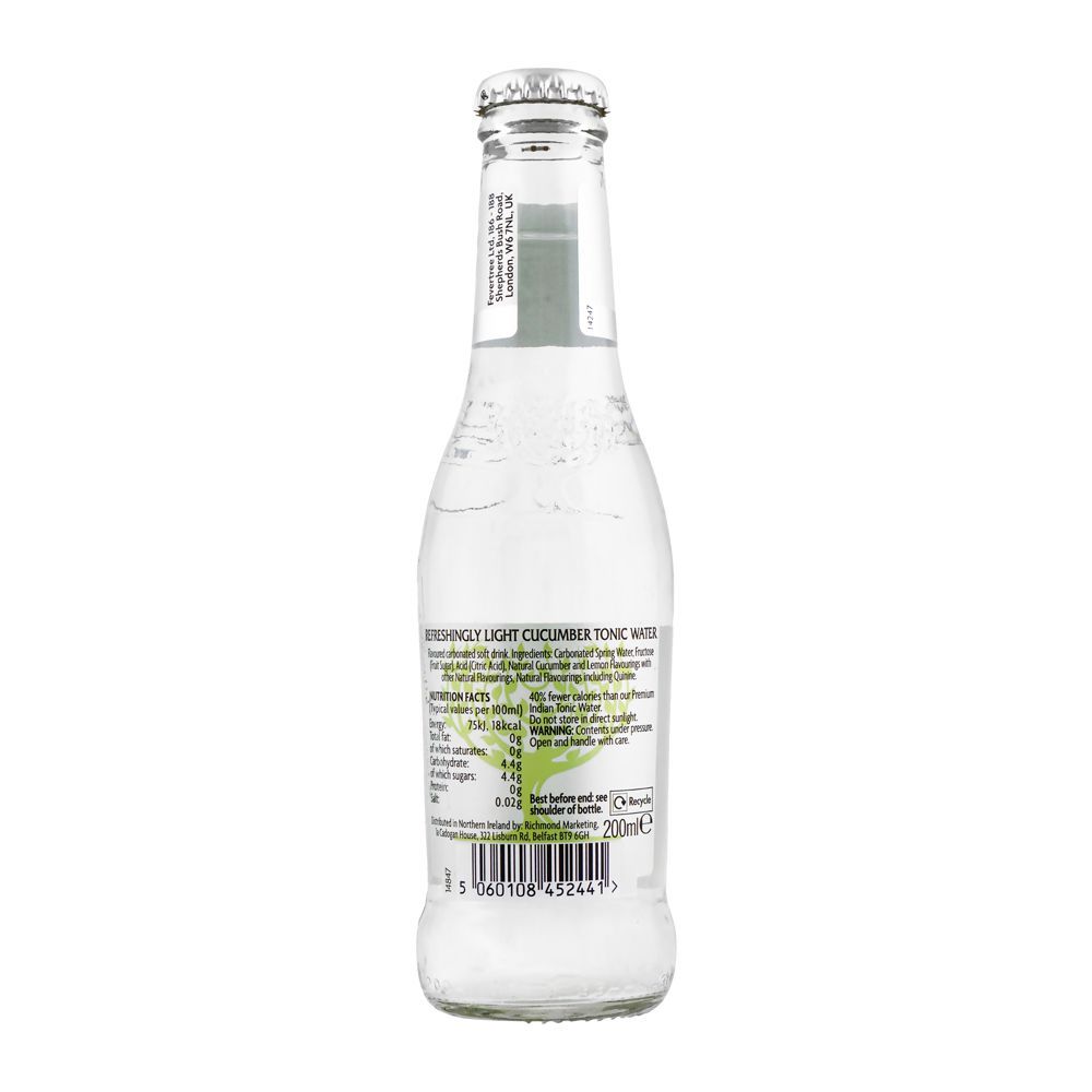 Fever Tree Cucumber Tonic Water, 200ml - Image 2