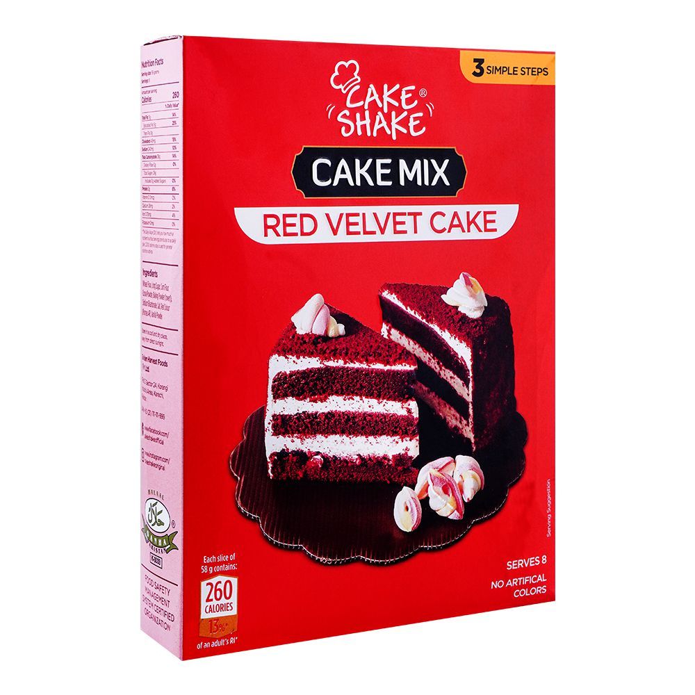 Cake Shake Cake Mix Red Velvet, 450g - Main Image