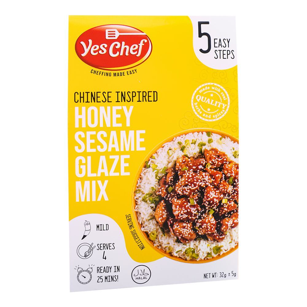 Yes Chef Honey Sesame Glaze Mix 5 Steps, 32g + 5g - Main Image