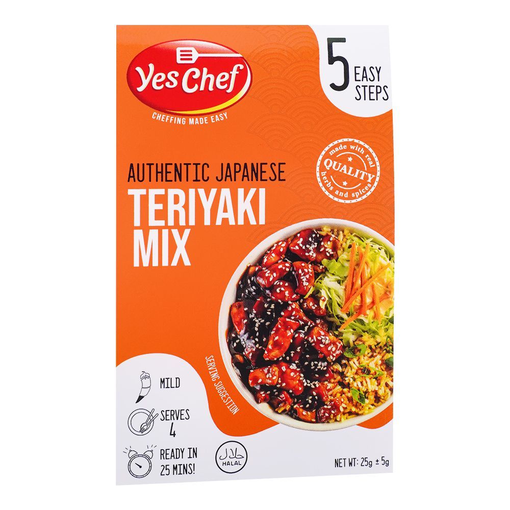 Yes Chef Teriyaki Mix 5 Steps, 25g + 5g - Main Image