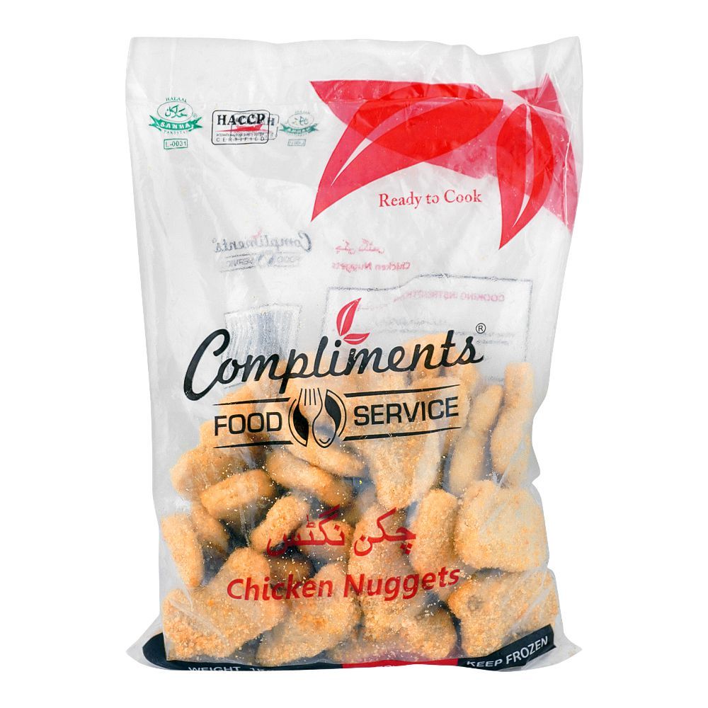 Compliments Chicken Nuggets, Poly Bag, 1 KG - Main Image