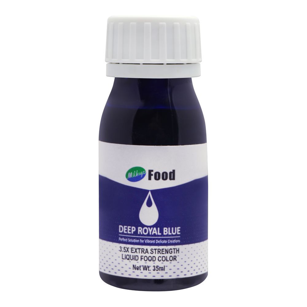 Milkyz Food Color, Deep Royal Blue, 35ml - Main Image