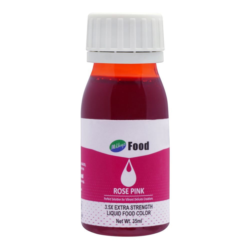 Milkyz Food Color, Rose Pink, 35ml - Main Image