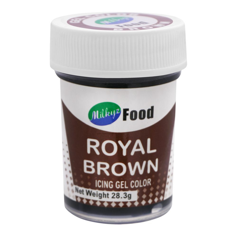 Milkyz Food Royal Brown Icing Gel Color, 28.3g - Main Image