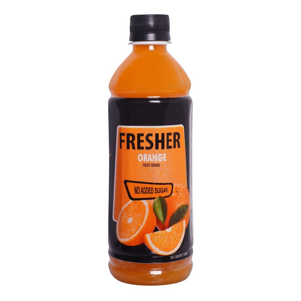 Fresher Orange Nector No Added Sugar Juice, 500ml Bottle - Main Image