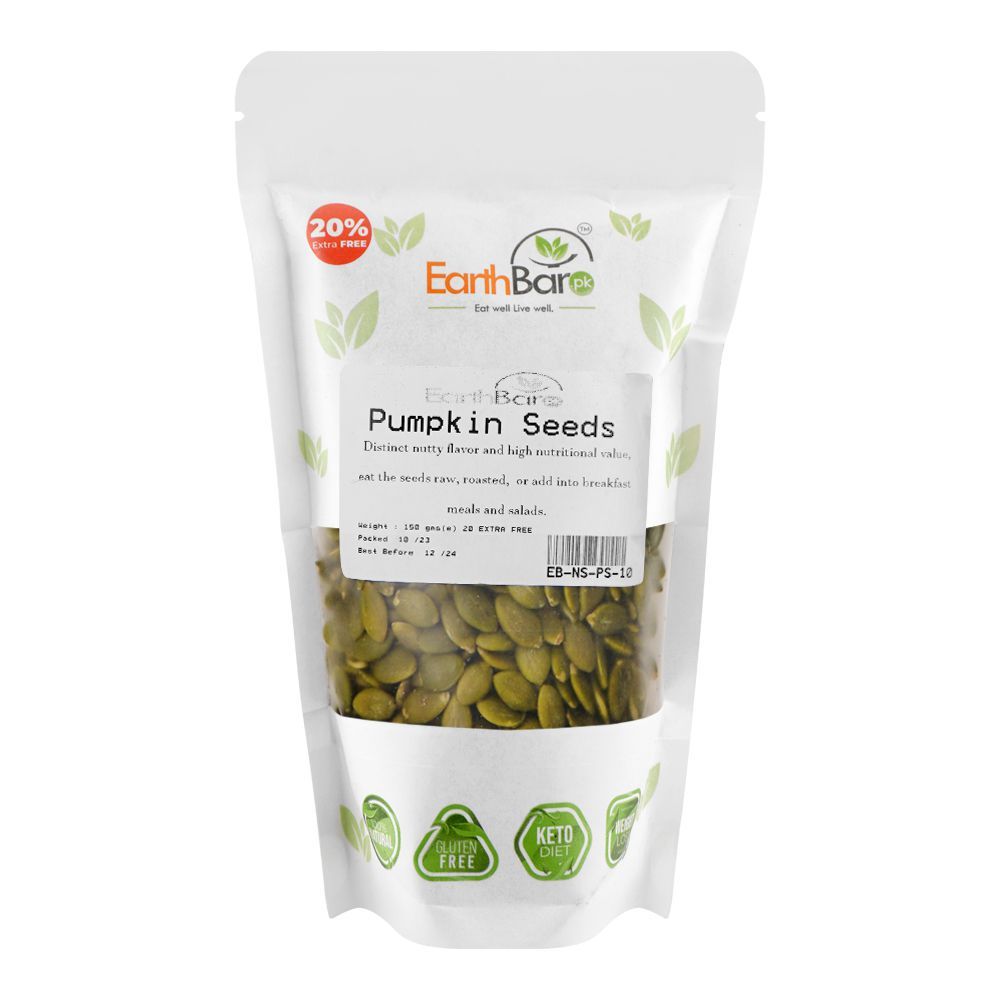 Nature's Bar Pumpkin Seeds, Seeds for Eating, Raw Pumpkin Seed, Diet Food, 150g - Main Image