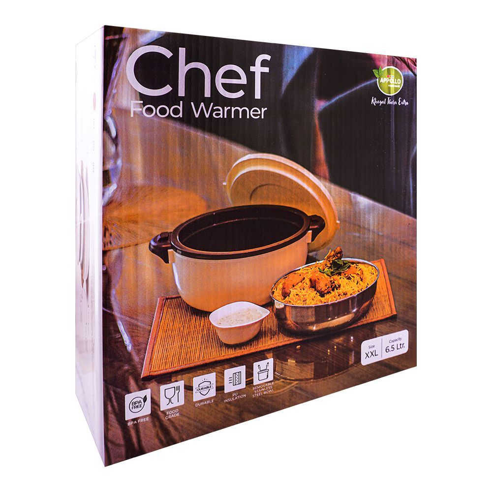 Appollo Chef Hot Pot, XXL, Brown/Cream, 6.5 Liters - Image 3