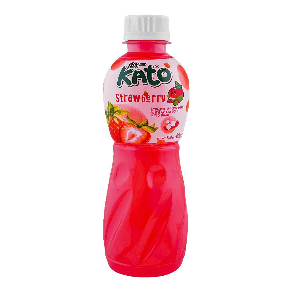 Kato Strawberry Juice, 320ml Bottle - Main Image