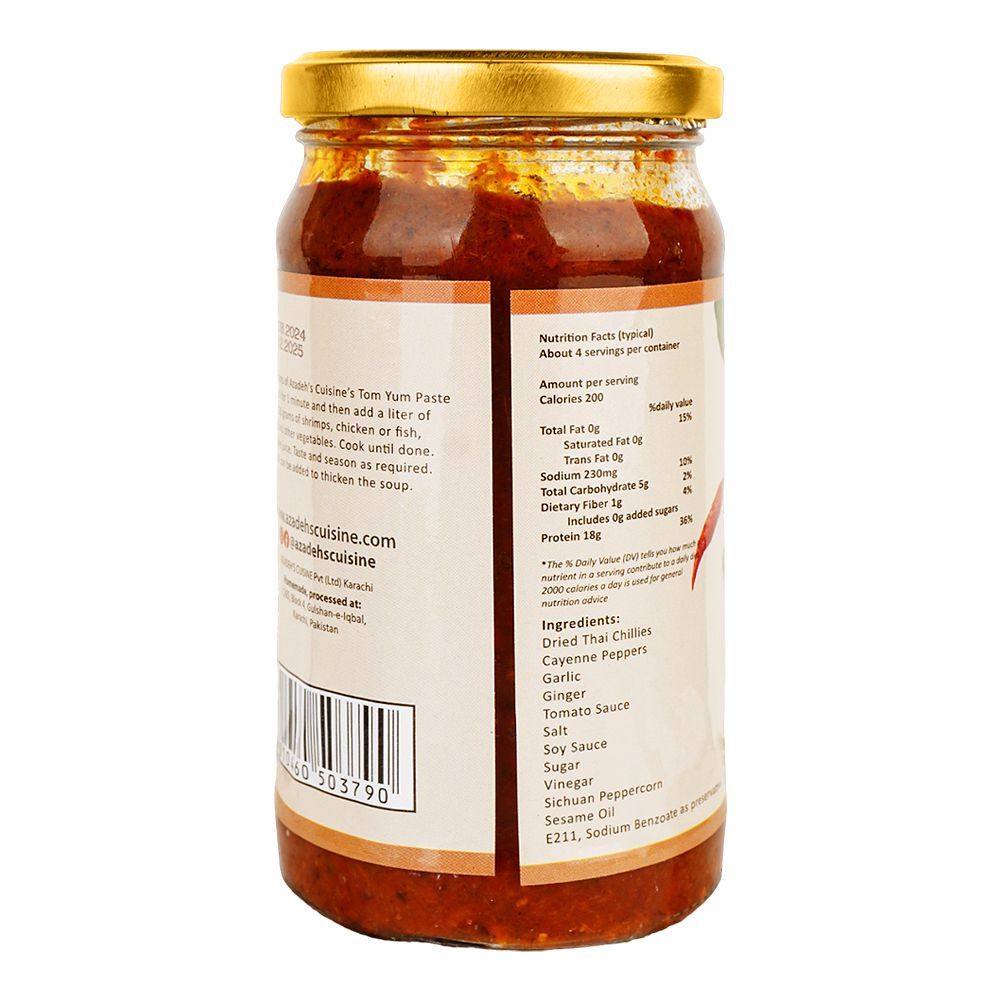 Azadeh's Cuisine Tom Yum Paste, 340g - Image 2