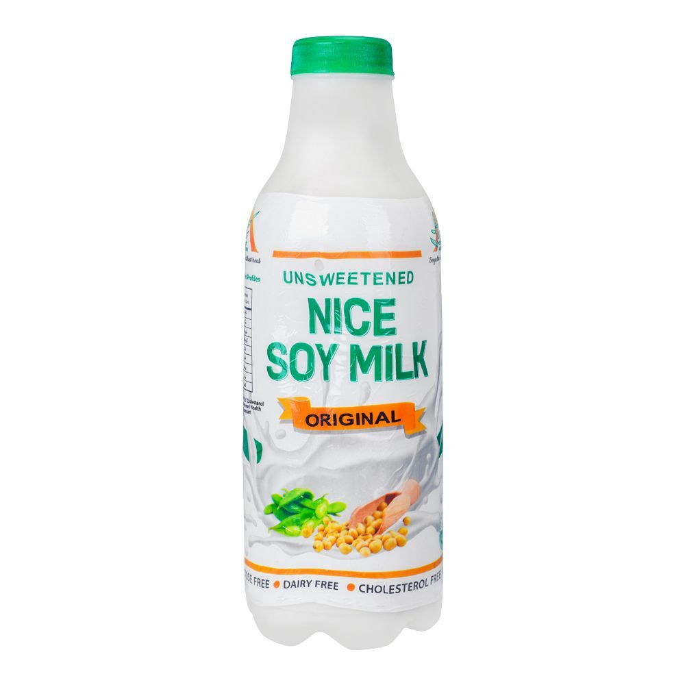 Nice Soy Milk Unsweetened Original, 1 Liter Pet - Main Image