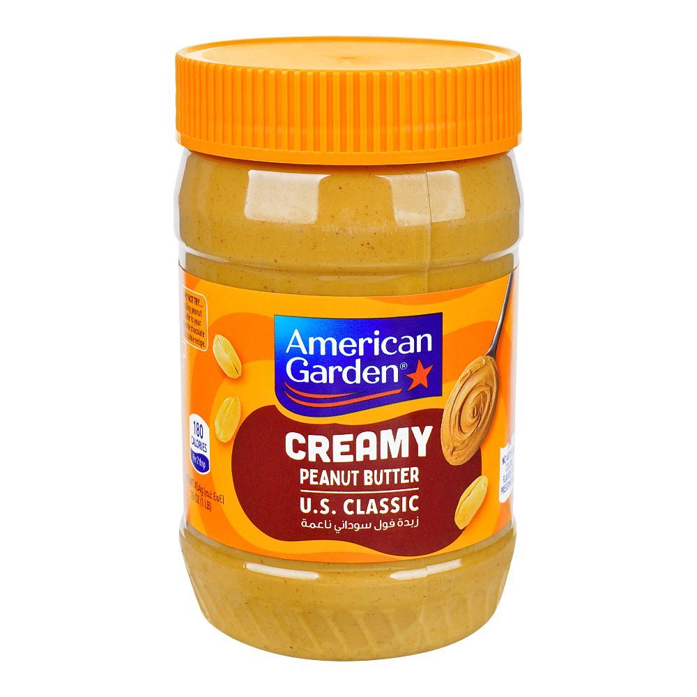 American Garden Peanut Butter Creamy, 454g - Main Image