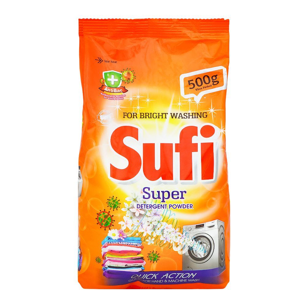 Sufi Super Detergent Powder, 500g - Main Image