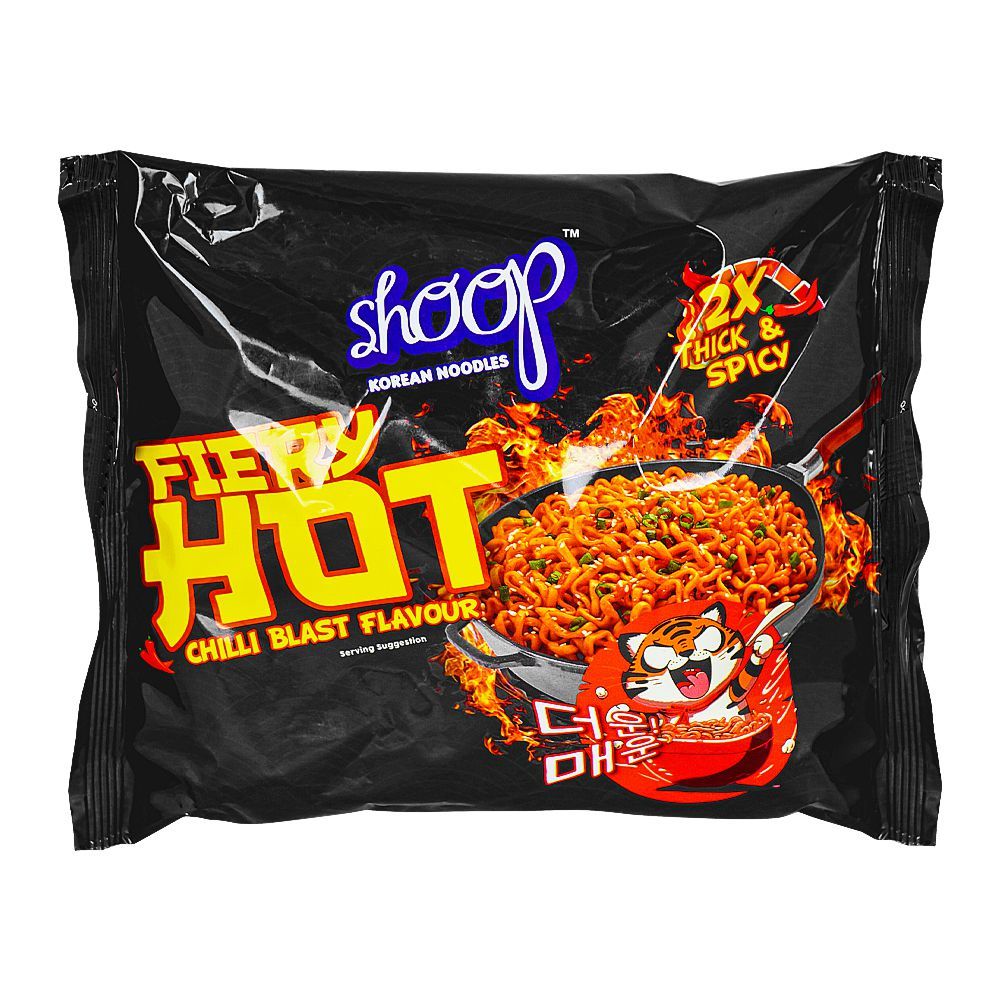 Shan Shoop Korean Noodles Fiery Hot Chili Blast, 140g - Main Image