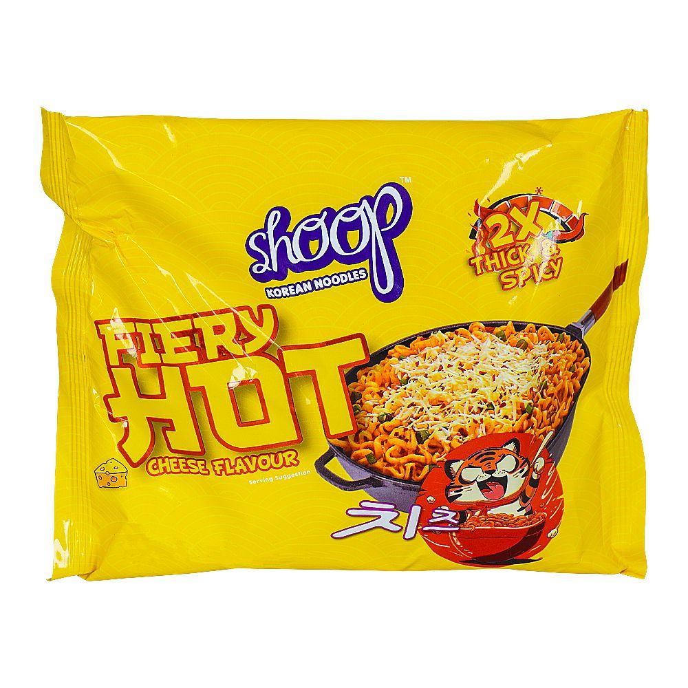 Shan Shoop Korean Noodles Fiery Hot Cheese, 140g - Main Image