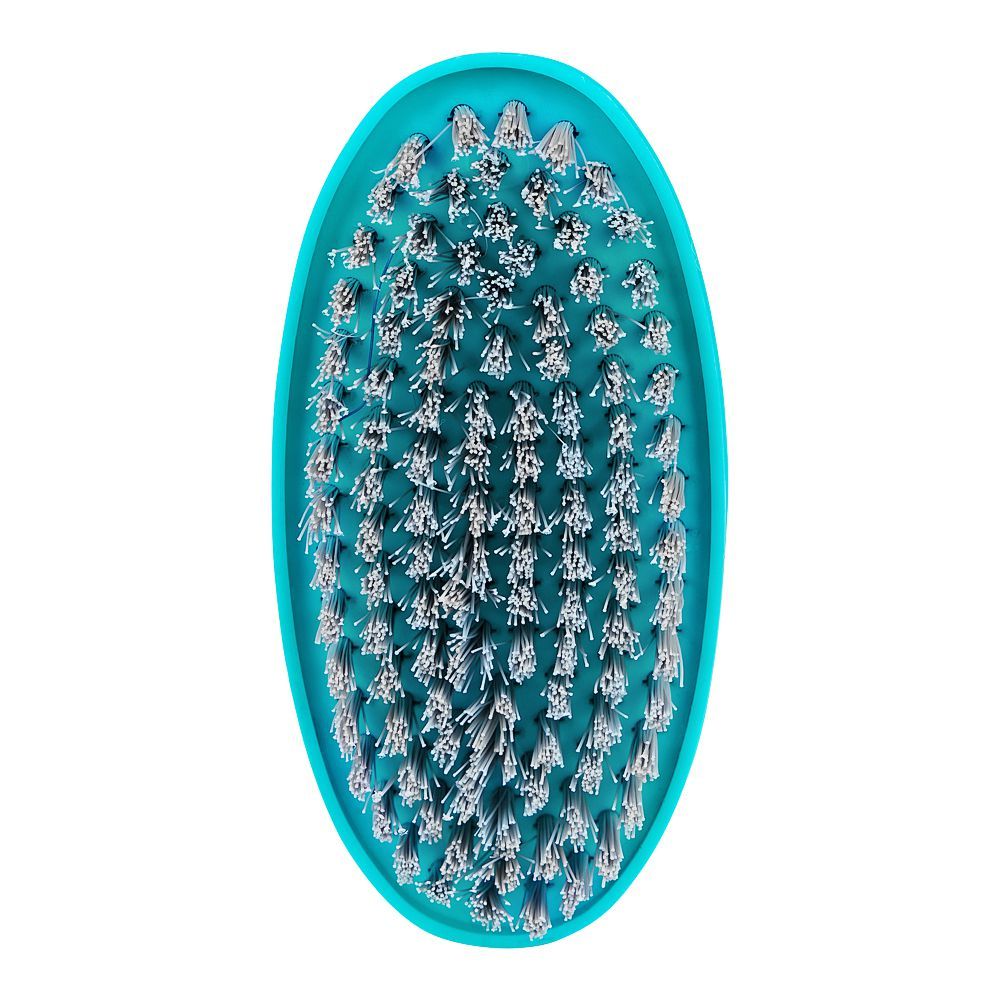 Multipurpose Plastic Washing Brush With Handle, Green, Ideal For Clothes, Sinks - Image 3