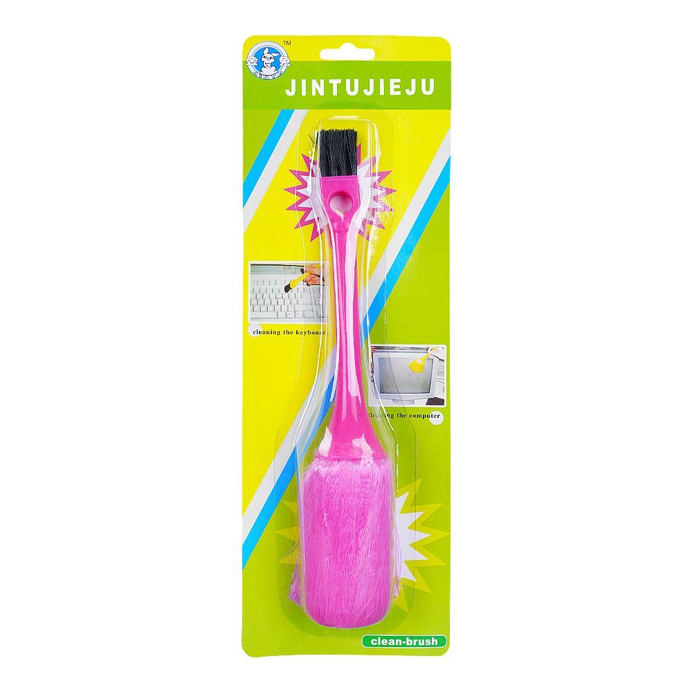 Computer Clean Brush Double Sided, Pink - Main Image