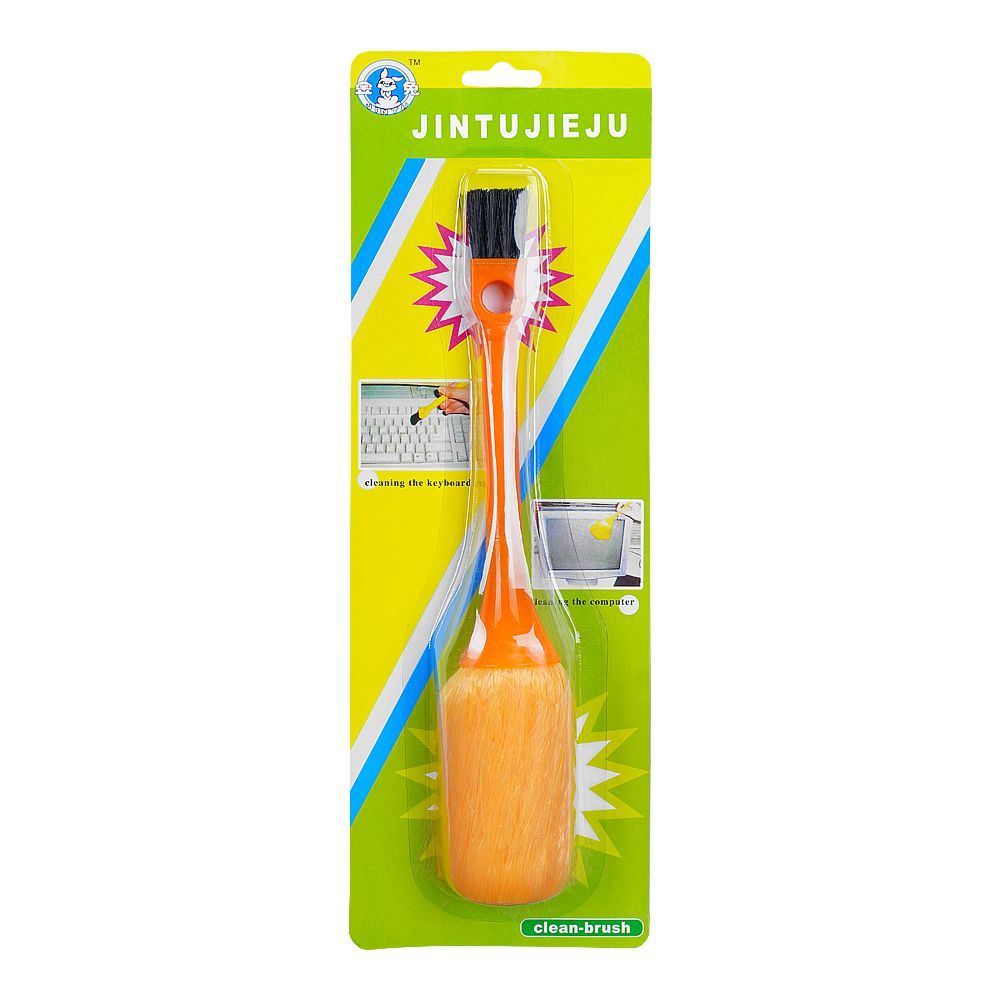 Computer Clean Brush Double Sided, Orange - Main Image