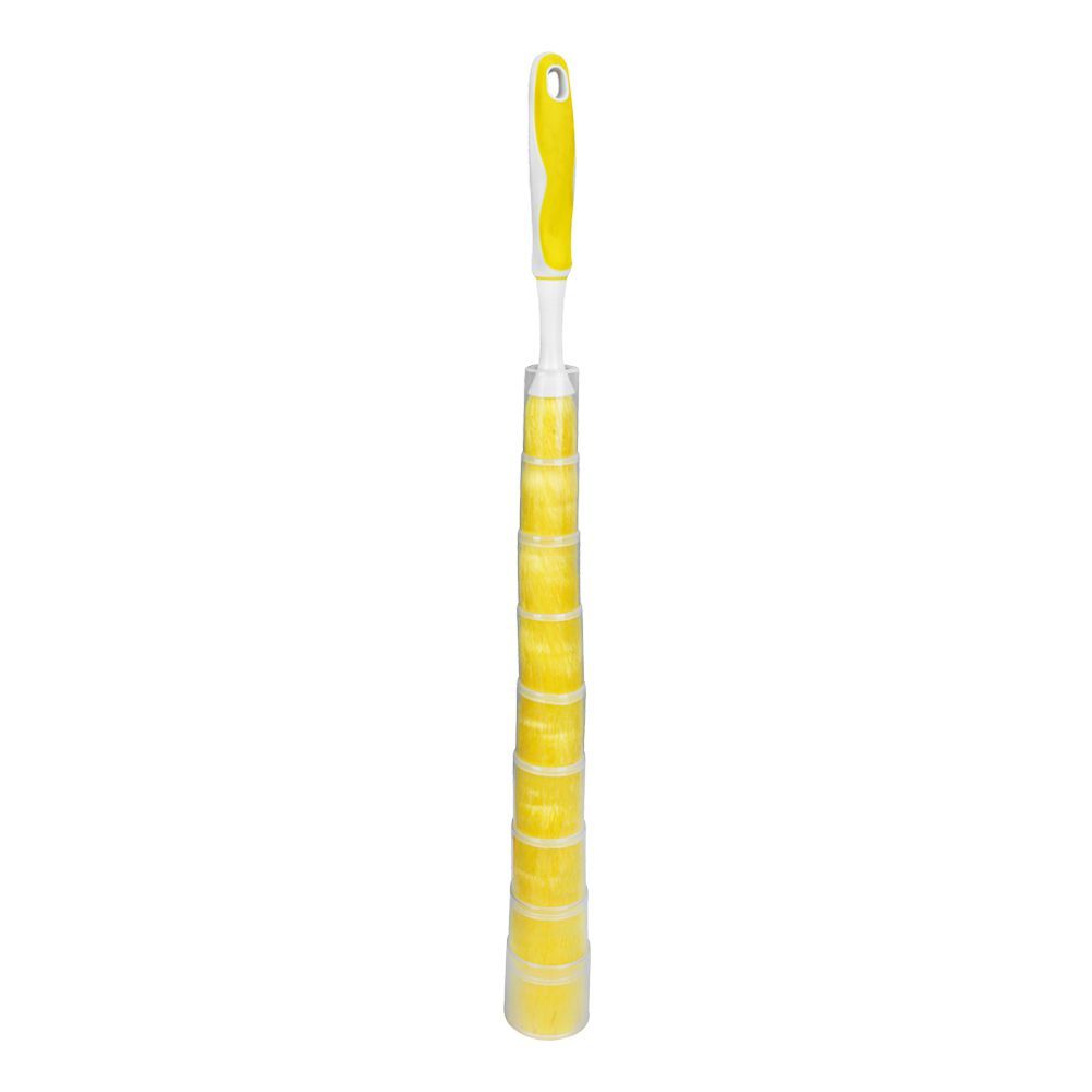 PP Duster With Cover Single, Yellow - Image 2