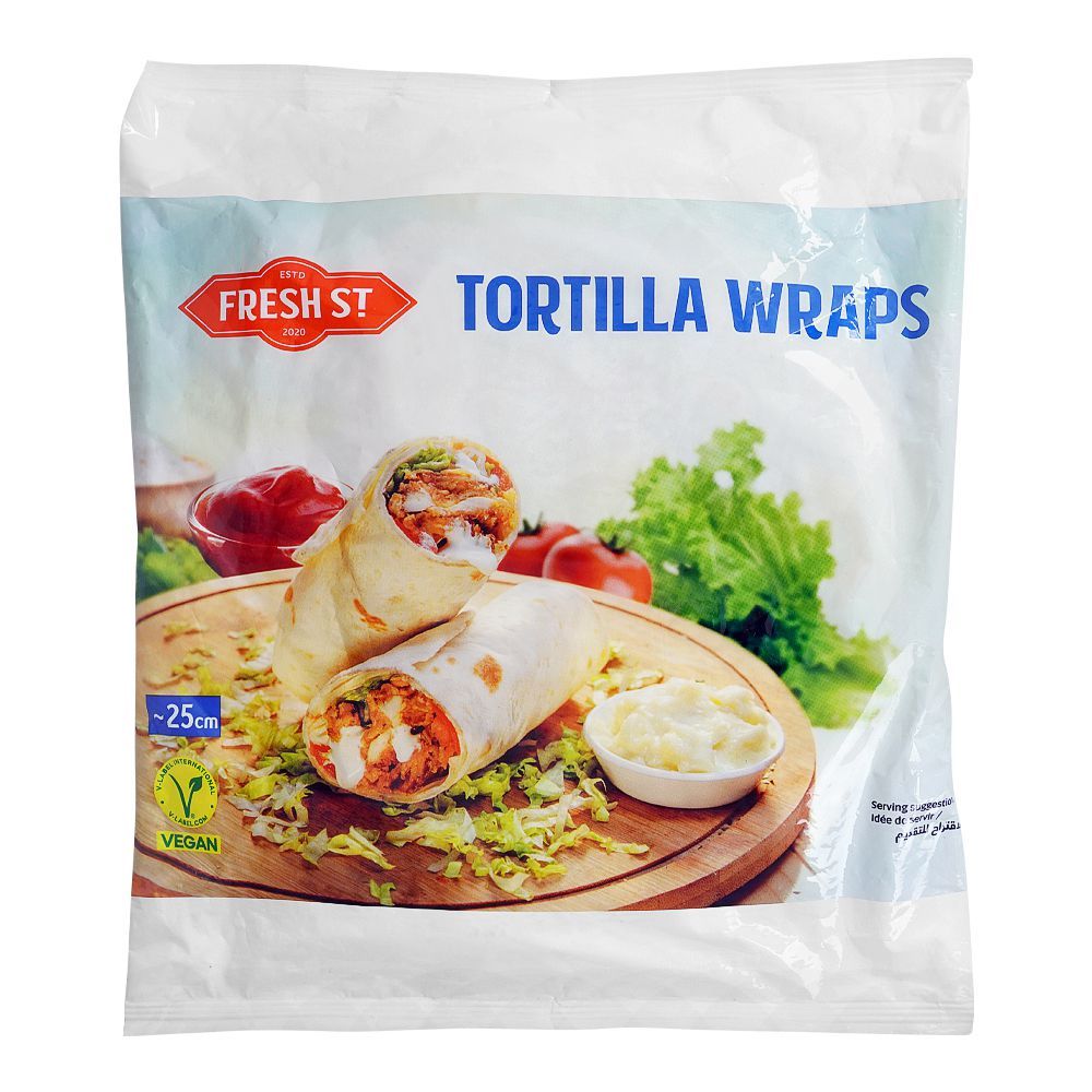 Fresh Street Tortilla Wraps 25cm, 1.08 KG, 18-Pack - Main Image