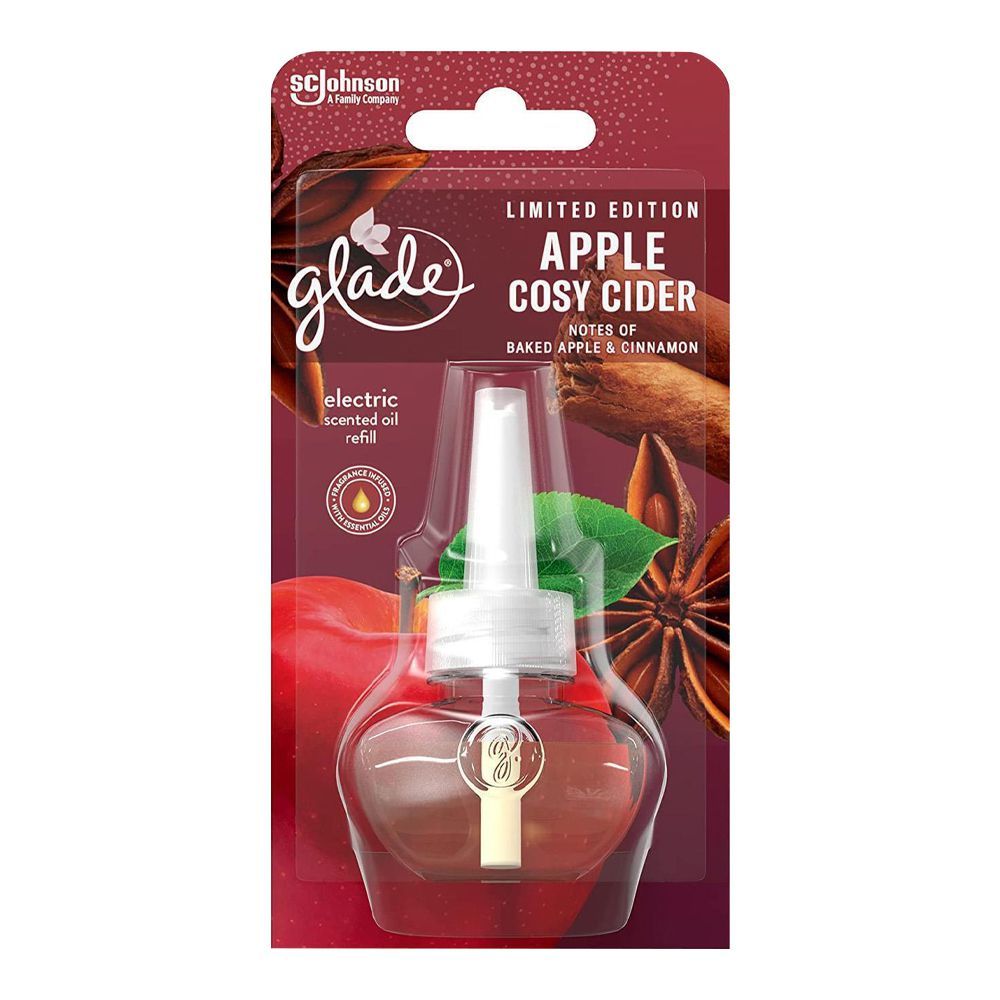 Glade Apple Cosy Cider Electric Scented Oil Refill, 20ml - Main Image