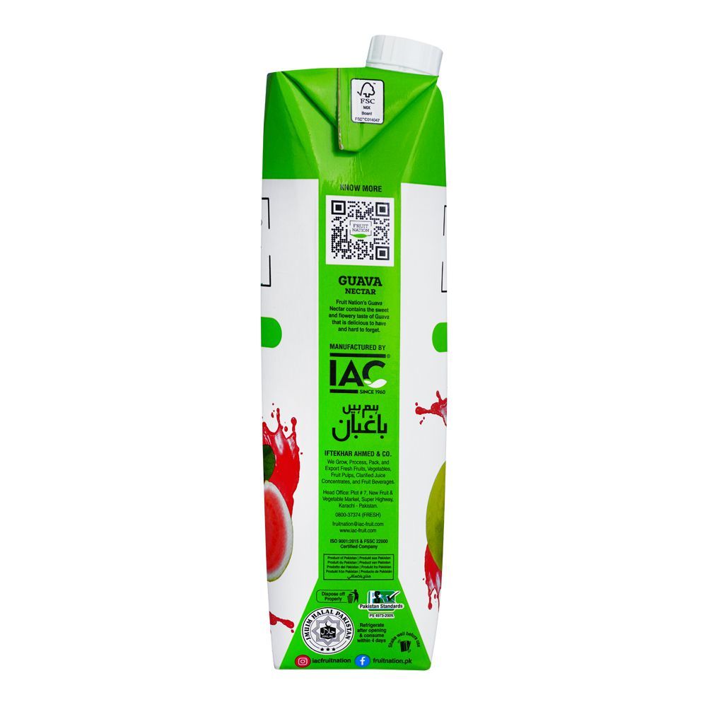 Fruit Nation Guava Nectar Juice, 1 Liter - Image 3