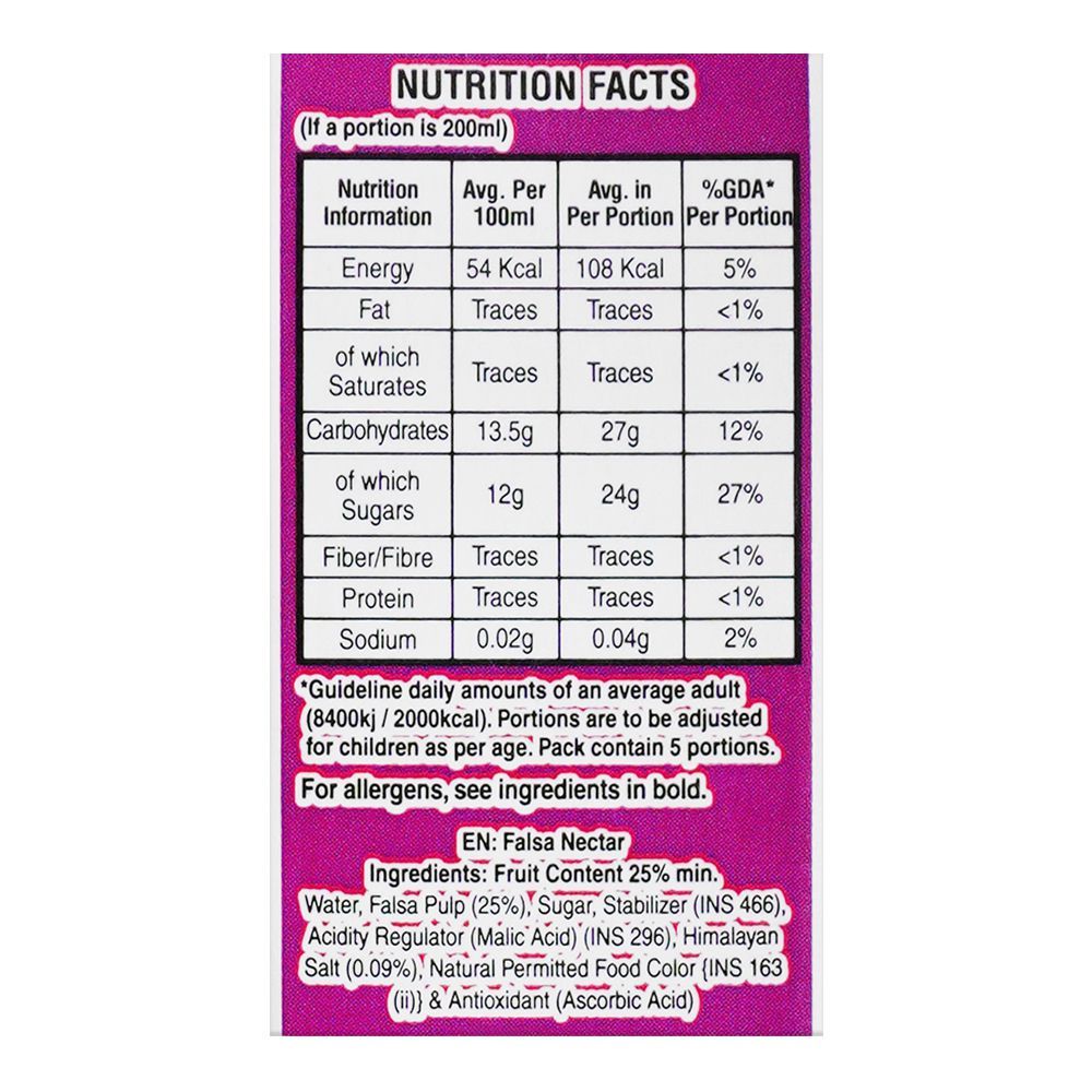 Fruit Nation Falsa Nectar Juice, 1 Liter - Image 4