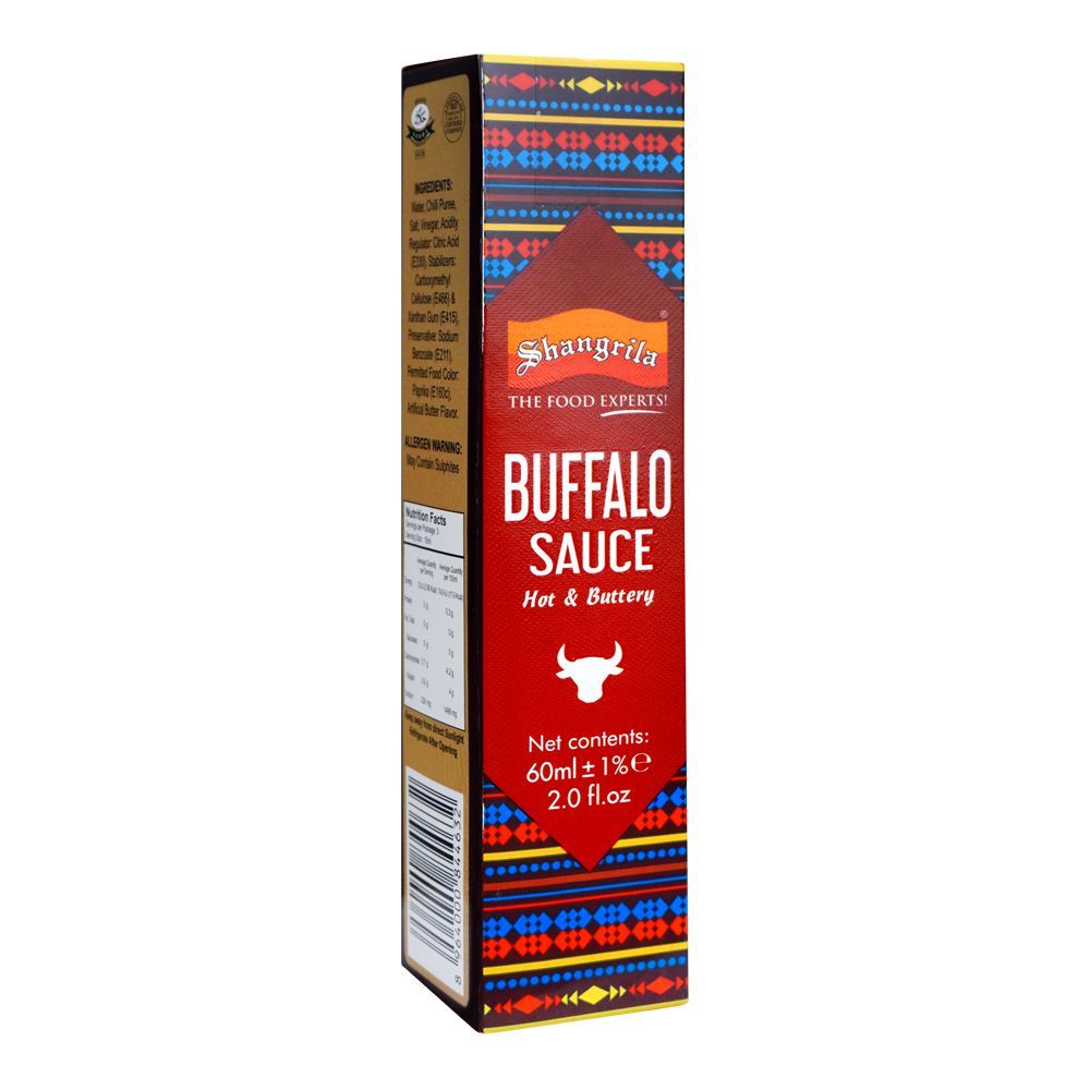 Shangrila Buffalo Sauce Hot & Buttery, 60ml - Main Image