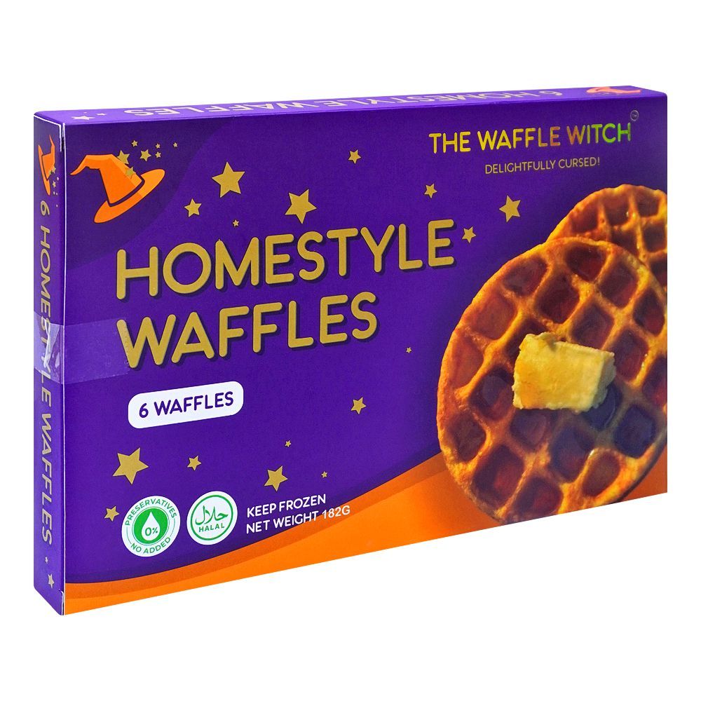 The Waffle Witch Home Stle Waffles, Keep Frozen, 182g, 6-Pieces - Main Image