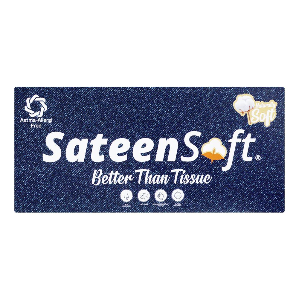 Sateen Vogue Blue, Allergy Free Soft Tissue - Image 2