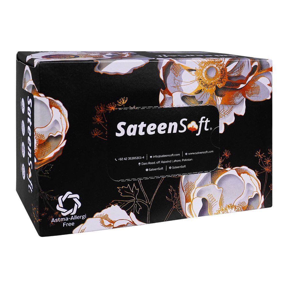 Sateen Life Style Black, Soft Tissue, 90-Pack - Main Image