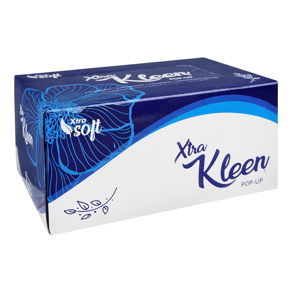 Xtra Kleen Pop UP Tissue , Blue - Main Image