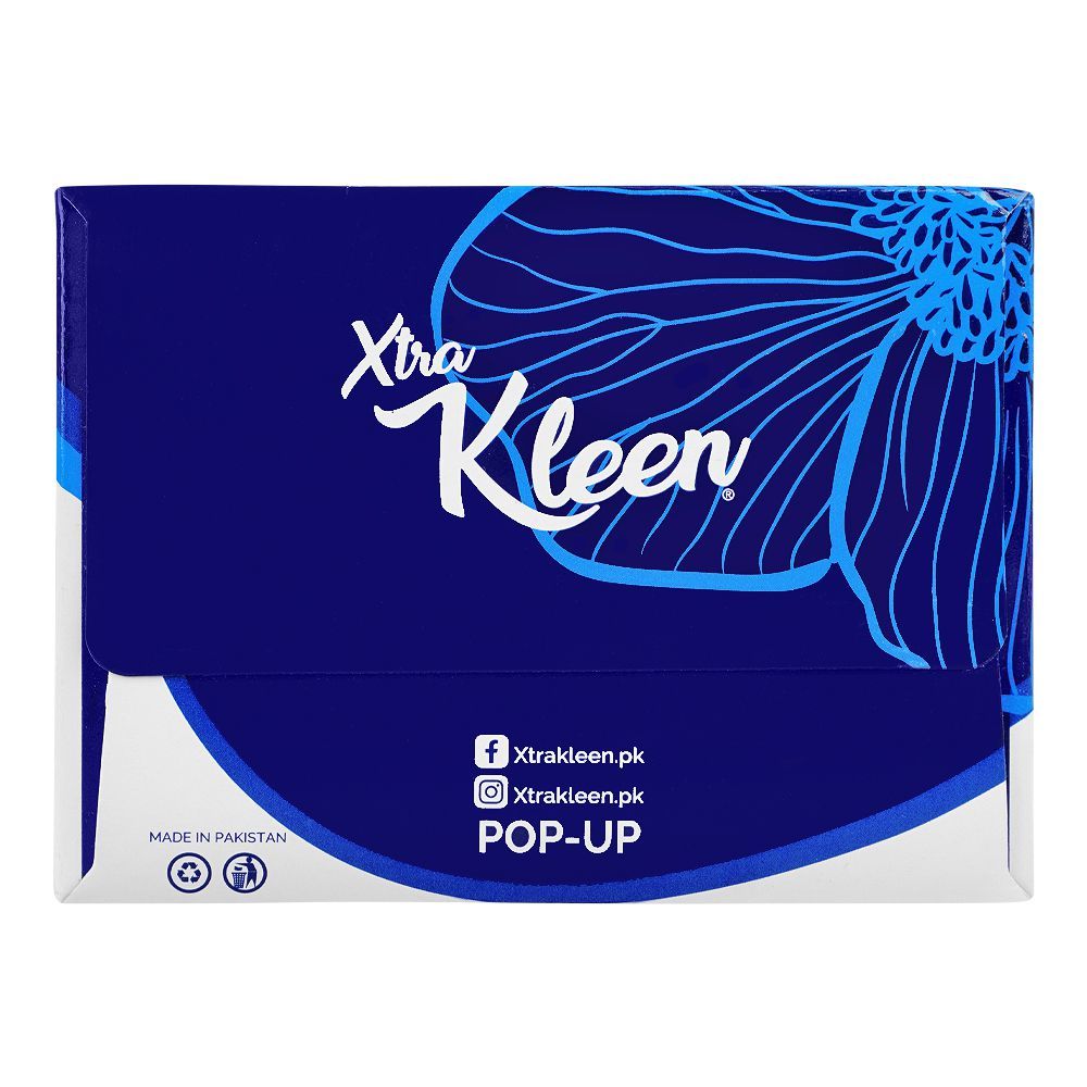 Xtra Kleen Pop UP Tissue , Blue - Image 3