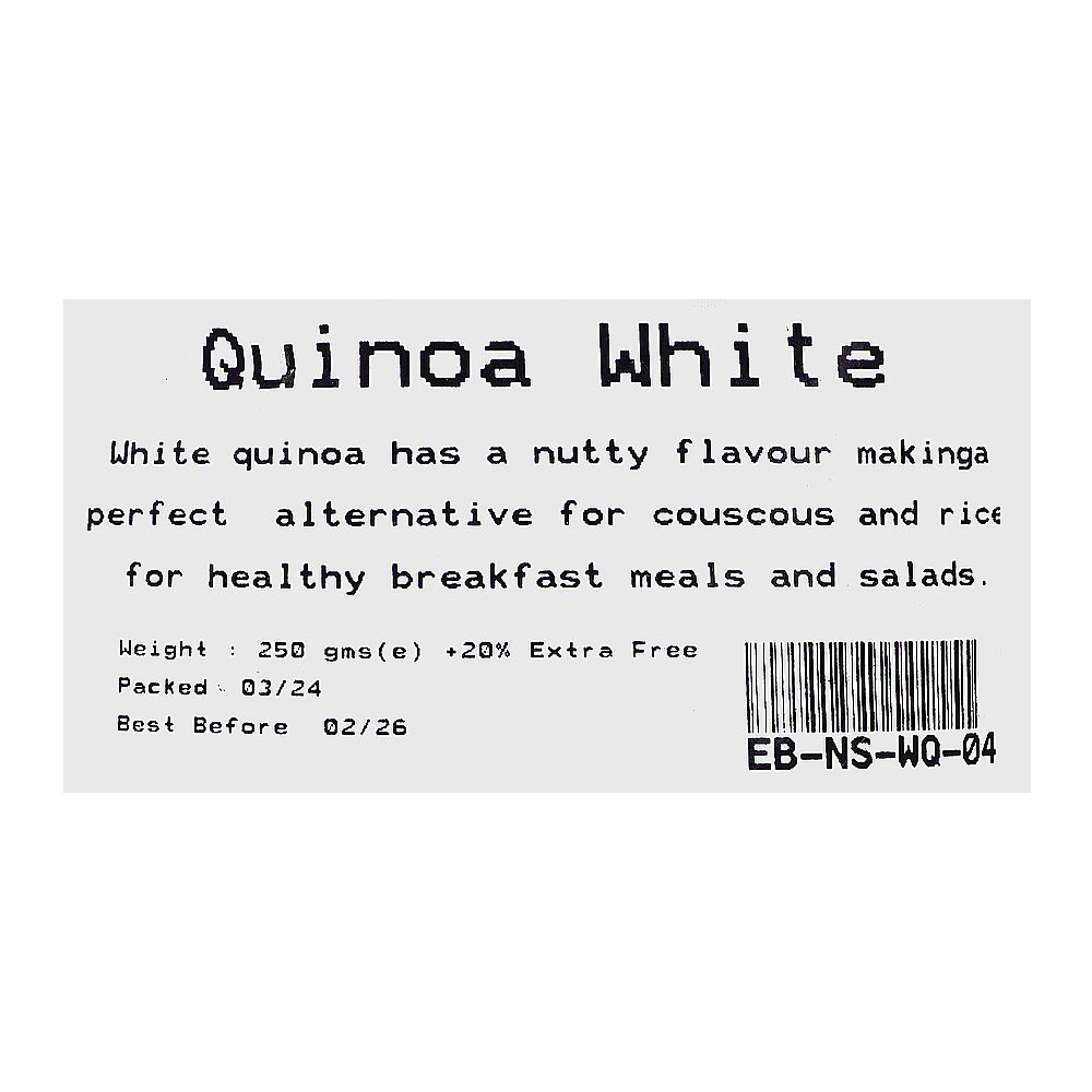 Nature's Bar Quinoa White, Diet Food, Cereal for Breakfast, Quinoa Seeds, Protein Rich food, 250g - Image 3