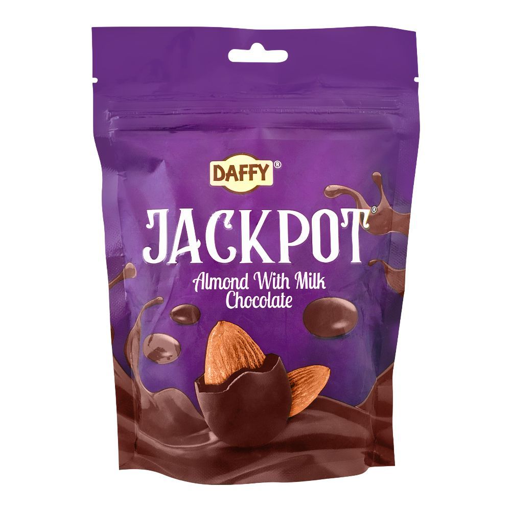 Daffy Jackpot Almond With Milk Chocolate, 180g - Main Image