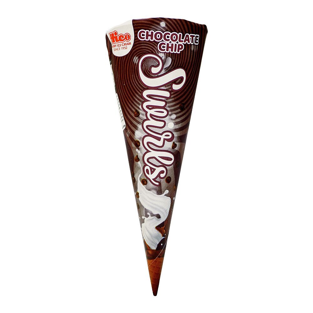 Hico Ice Cream With Swirl Chocolate Chip Cone, 100ml - Main Image