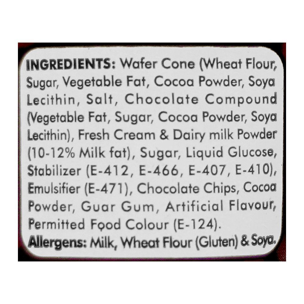 Hico Ice Cream With Swirl Chocolate Chip Cone, 100ml - Image 4