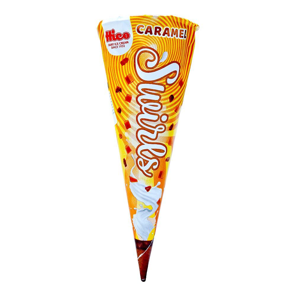 Hico Ice Cream With Swirl's Caramel Cone, 100ml - Main Image