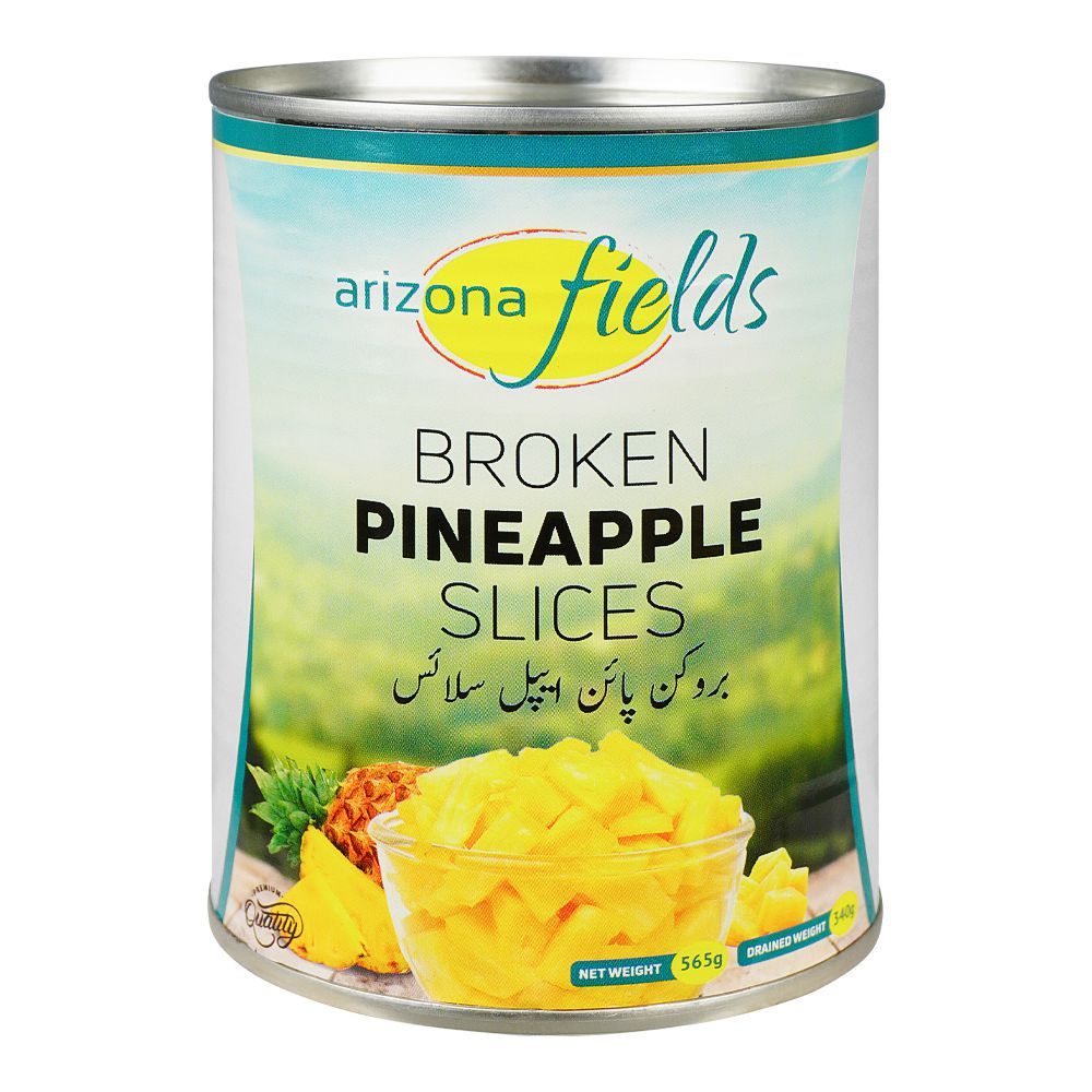 Arizona Fields Broken Pineapple Slices, Tasty & Delicious Canned Fruit, 565g - Main Image