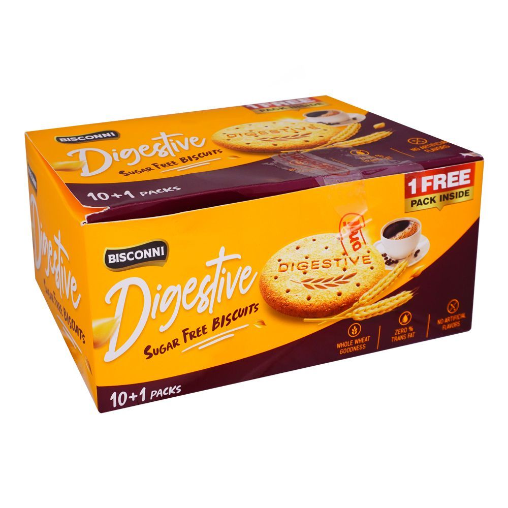 Bisconni Digestive Sugar Free Biscuits, 11-Pack - Main Image