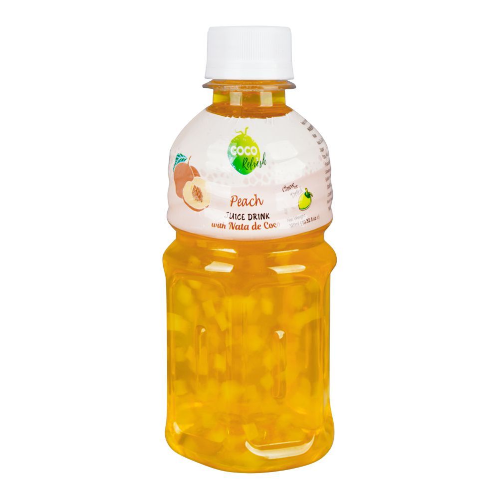 Italiano Coco Refresh Nata De Coco Peach Juice Drink, 320ml - Main Image