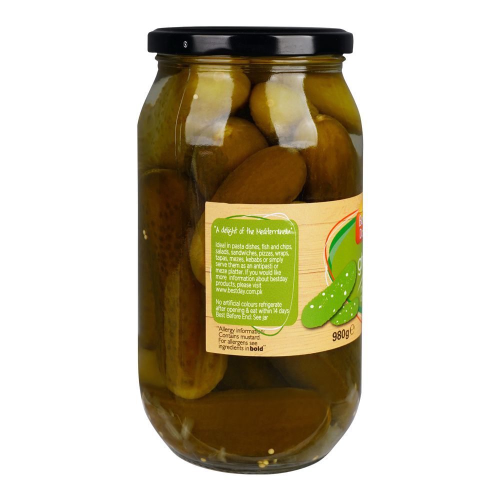 Best Day Mini Gherkins In Brine & Vinegar, 980g - Image 2