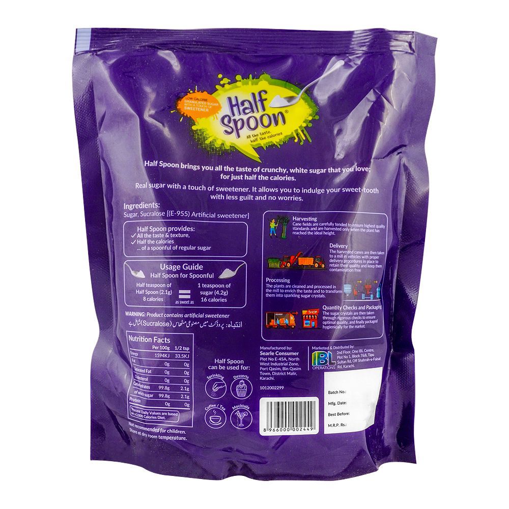 Half Spoon Granulated Sugar Pouch, 500g - Image 2