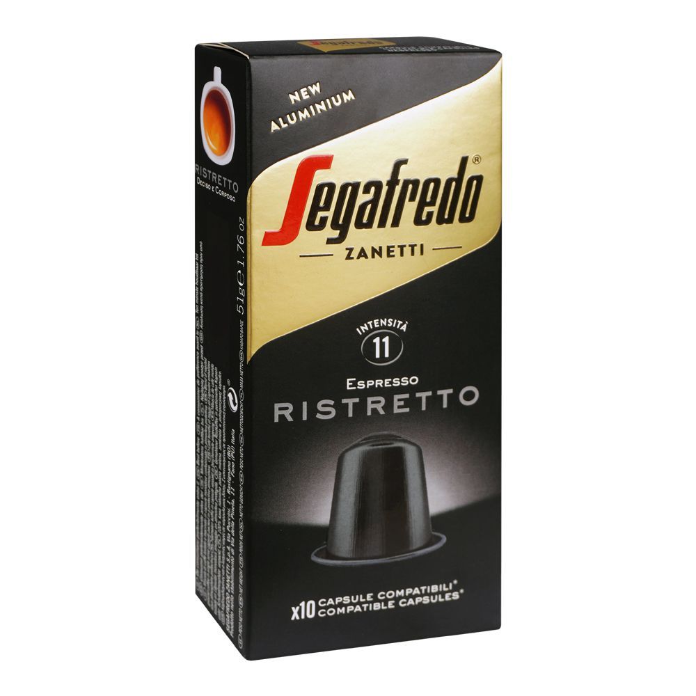 Segafredo Zanetti Espresso Ristretto, Compatible Coffee Capsules For Nespresso, 51g - Main Image