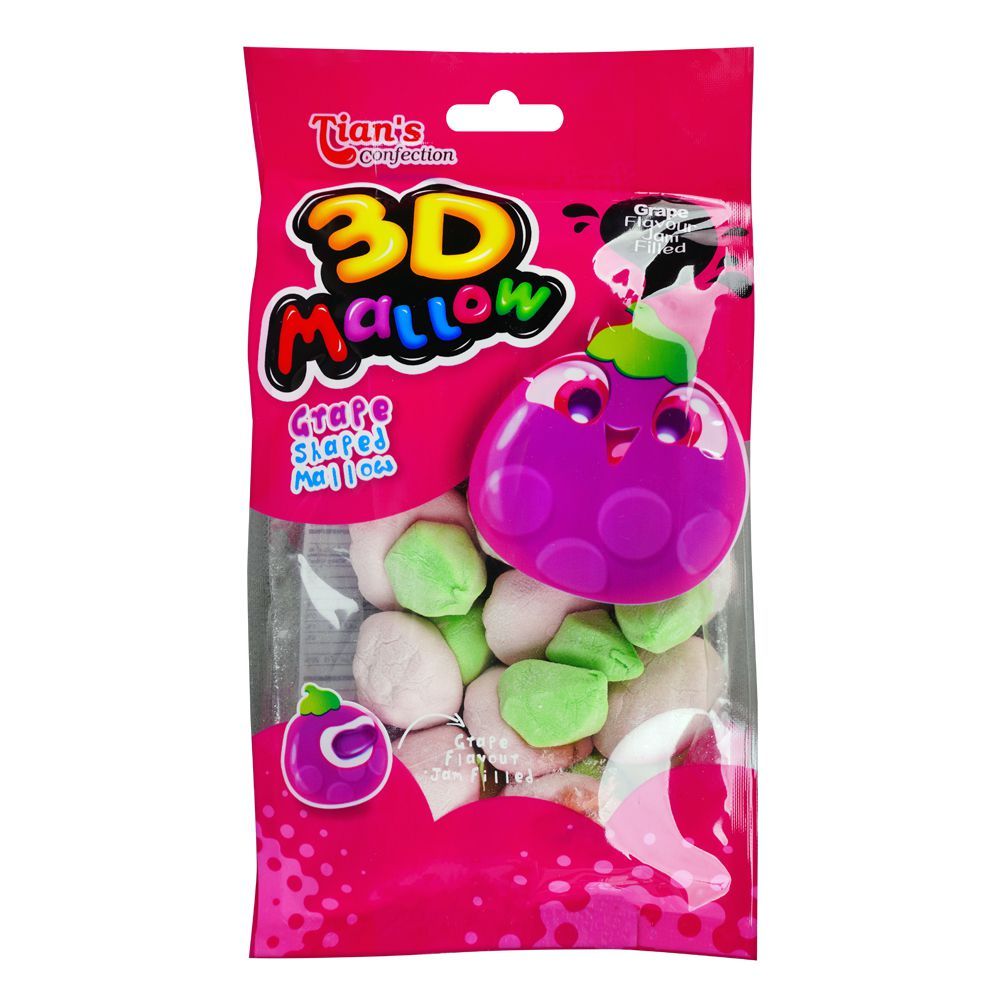 Tian's Confection 3D Grape Shaped Mallow, 100g - Main Image