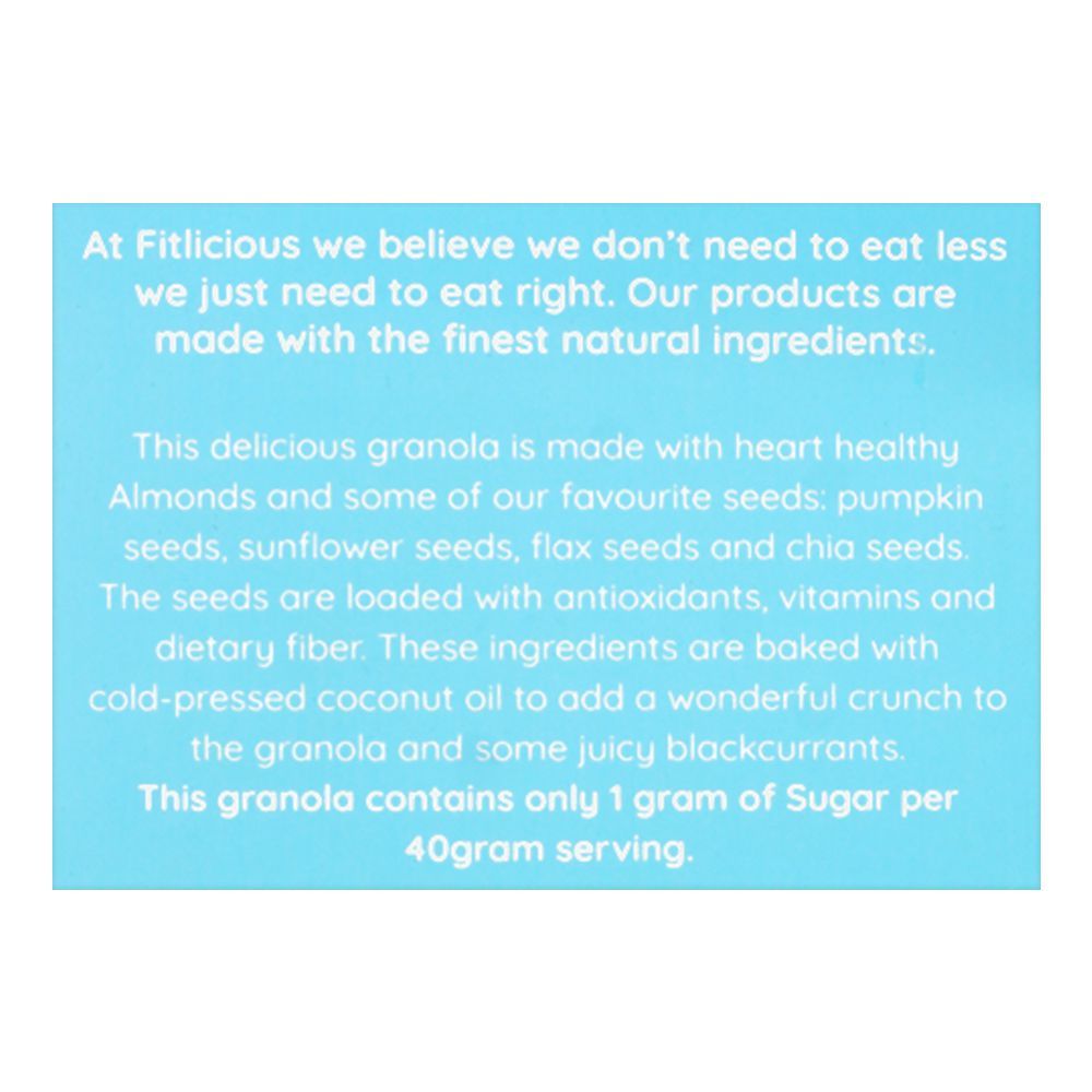 Fitlicious Almond Chia Granola, 100g - Image 3