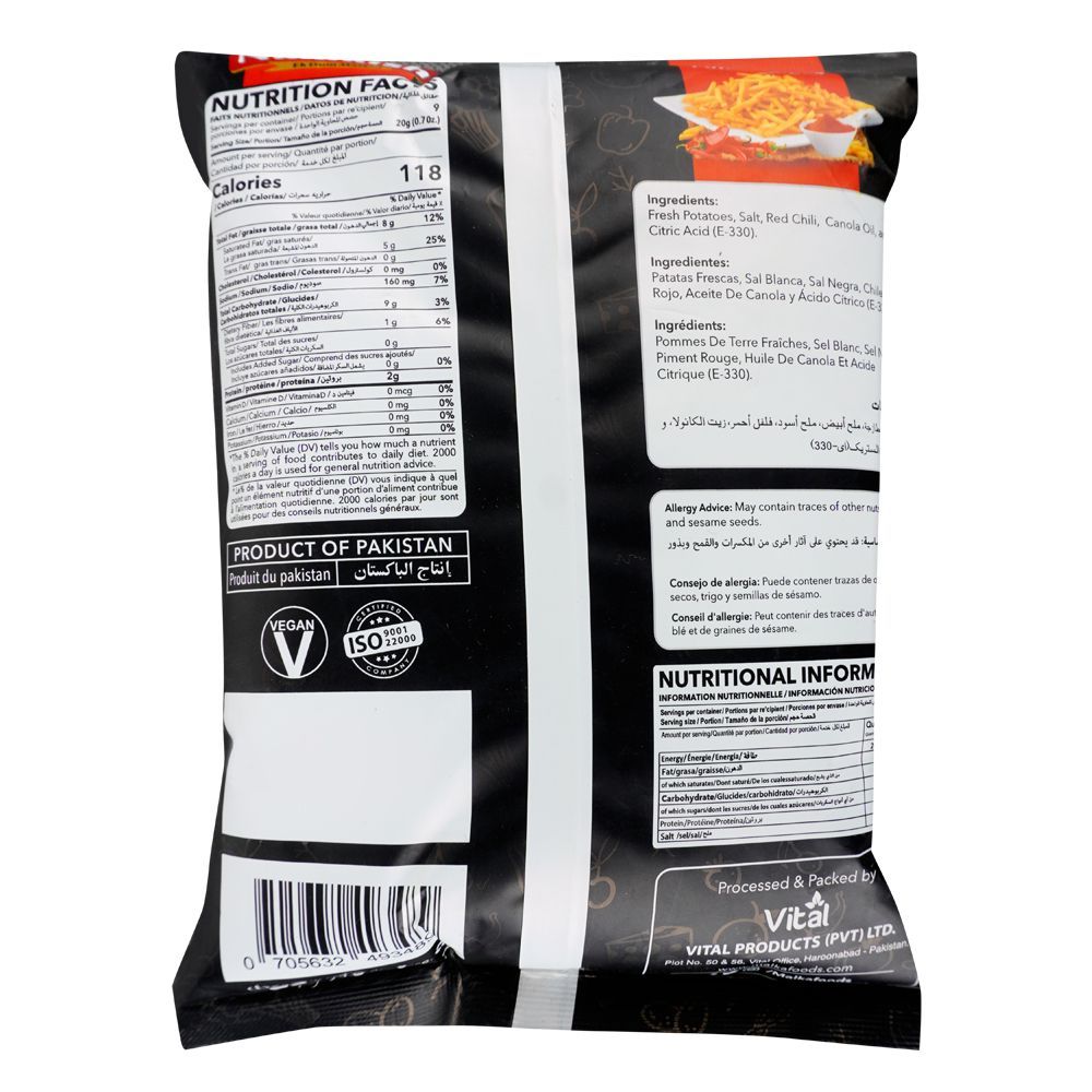 Namkish Spicy Potato Sticks, 180g - Image 2