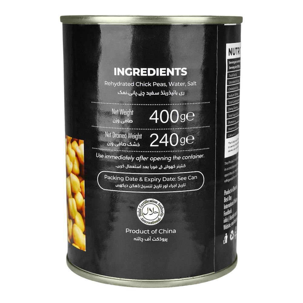 Best Day Chick Peas In Brine, 400g - Image 2