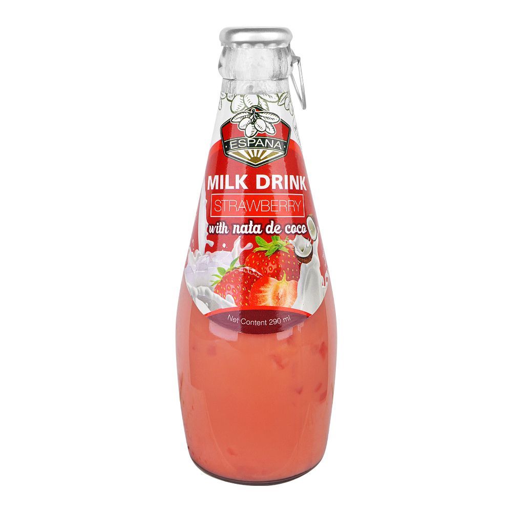 Espana Strawberry Milk Drink With Nata De Coco, 290ml - Main Image